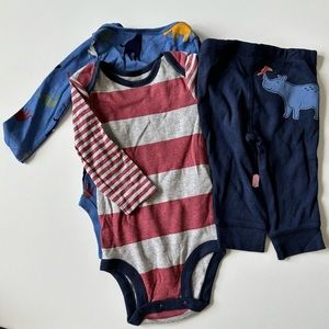 Carters 3pc. Boys Matching Set 3-6 Months